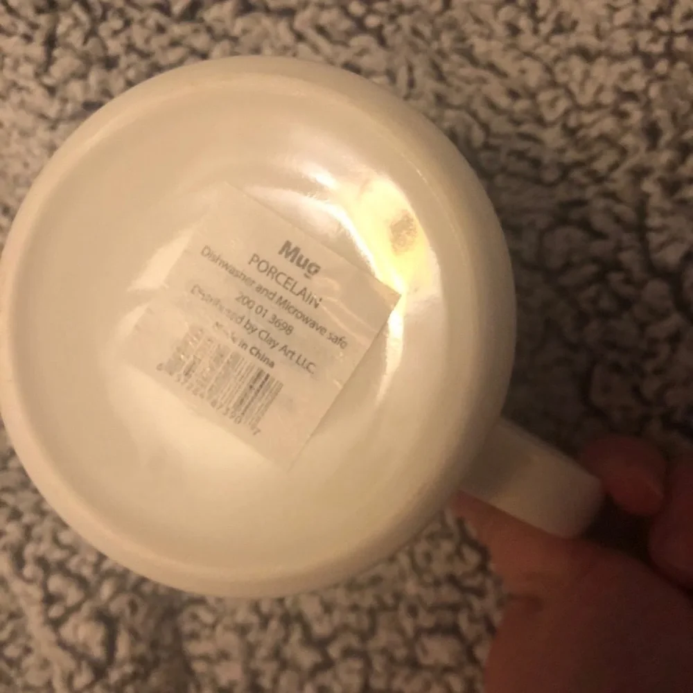 Target White and Black Monogram Mug